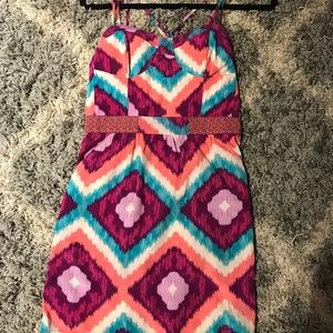 Strappy Patterned Sundress